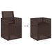 Scaune de Dining pentru Grădină 2 pcs Maro PP - WALTI WALTI