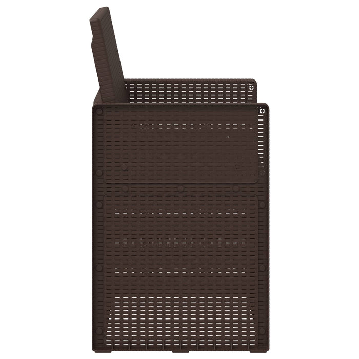 Scaune de Dining pentru Grădină 2 pcs Maro PP - WALTI WALTI