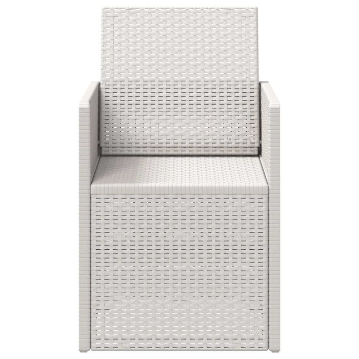 Scaune de Dining pentru Grădină 2 pcs Alb PP - WALTI WALTI