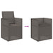 Scaune de Dining pentru Grădină 2 pcs Gri deschis PP - WALTI WALTI
