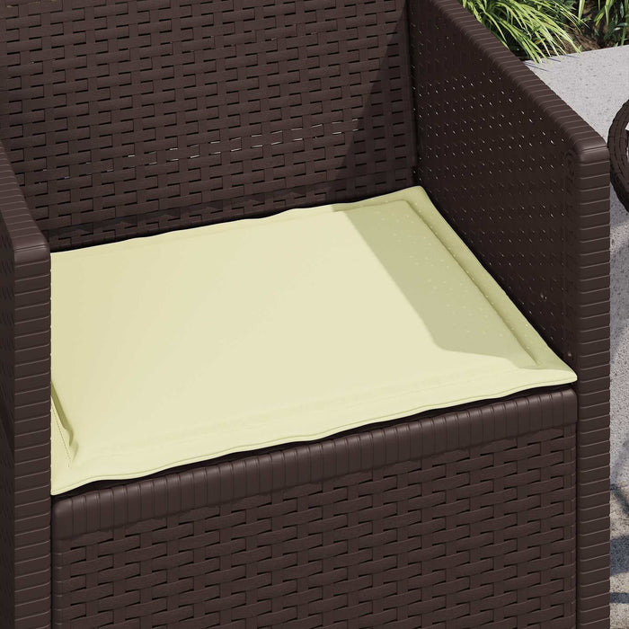 Perne de Șezut 2 pcs Crem 47 x 36 x 2 cm Poliester - WALTI WALTI