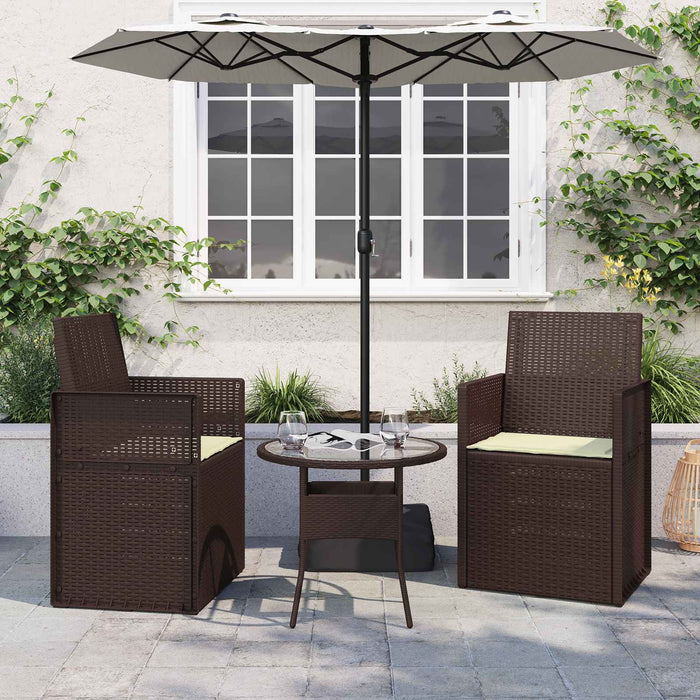Perne de Șezut 2 pcs Crem 47 x 36 x 2 cm Poliester - WALTI WALTI