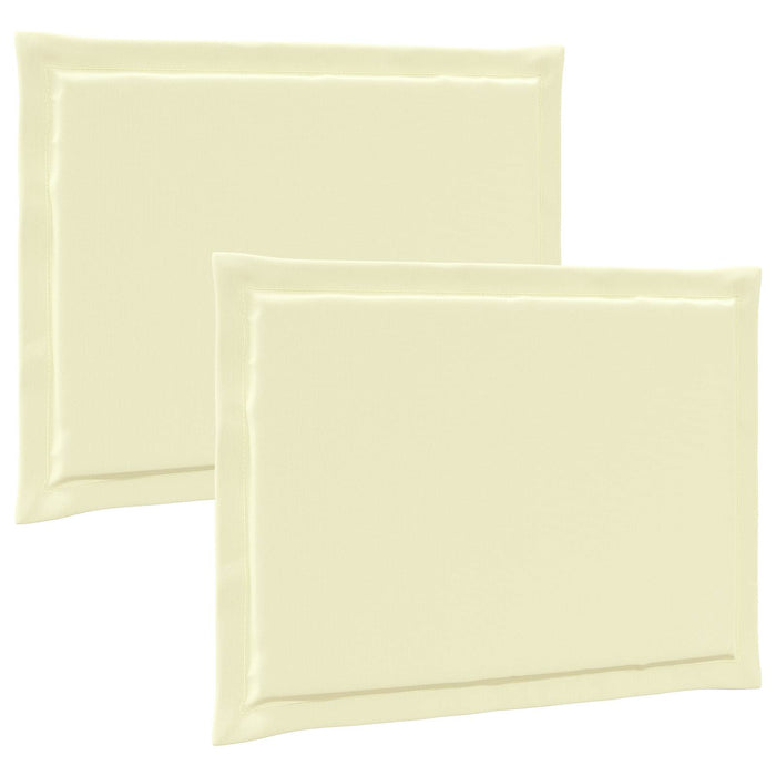 Perne de Șezut 2 pcs Crem 47 x 36 x 2 cm Poliester - WALTI WALTI