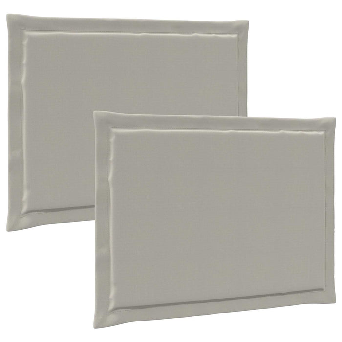 Perne de Șezut 2 pcs Gri deschis 47 x 36 x 2 cm Poliester WALTI