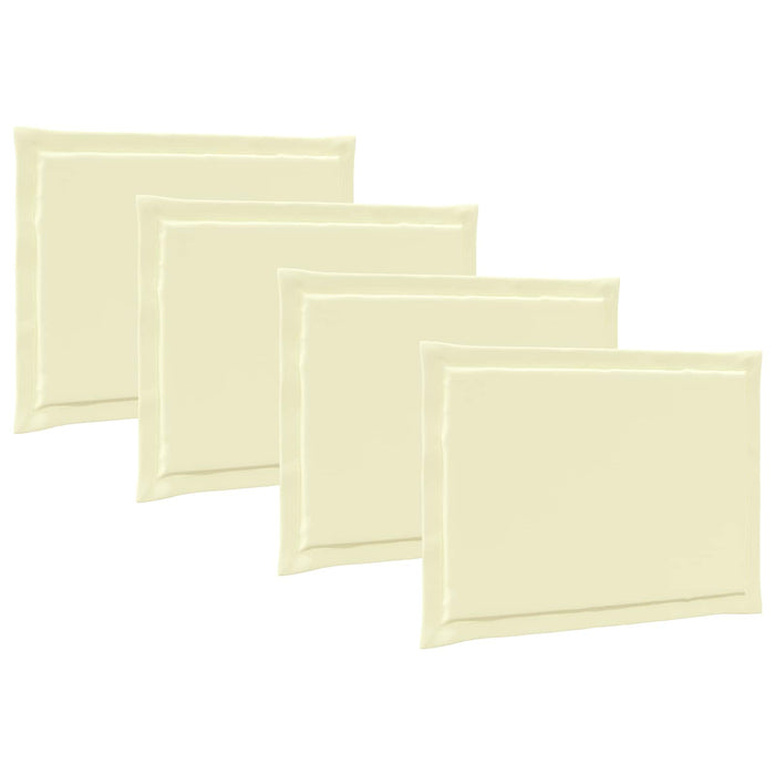 Perne de Șezut 4 pcs Crem 47 x 36 x 2 cm Poliester WALTI