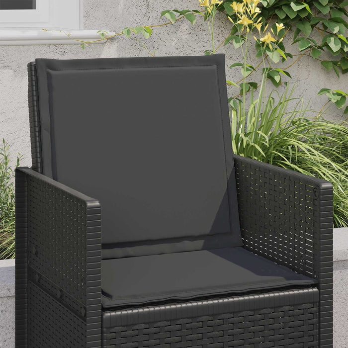 Perne pentru șezut și spătar 2 pcs Antracit 47 x 45 x 2 cm WALTI