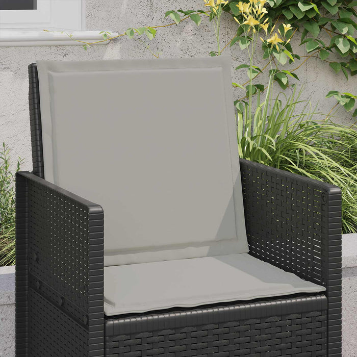 Perne pentru șezut și spătar 2 pcs Gri deschis 47 x 45 x 2 cm WALTI