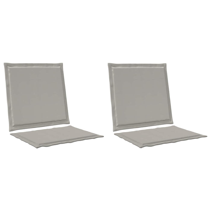 Perne pentru șezut și spătar 2 pcs Gri deschis 47 x 45 x 2 cm WALTI