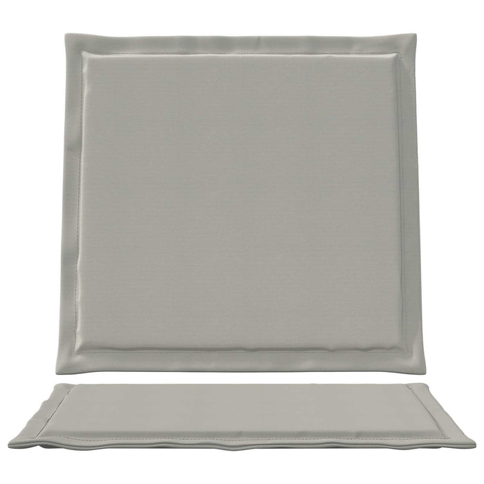Perne pentru șezut și spătar 2 pcs Gri deschis 47 x 45 x 2 cm WALTI