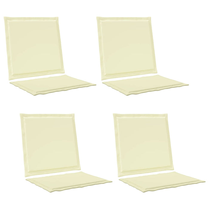 Perne pentru șezut și spătar 4 pcs Crem 47 x 45 x 2 cm WALTI