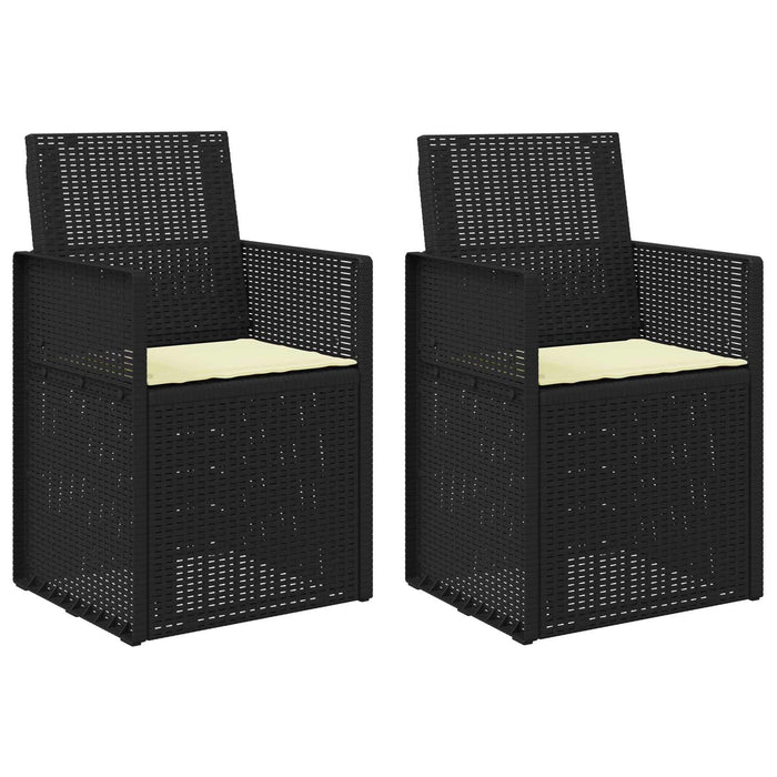 Scaune de Dining pentru Grădină 2 pcs Antracit și crem PP - WALTI WALTI