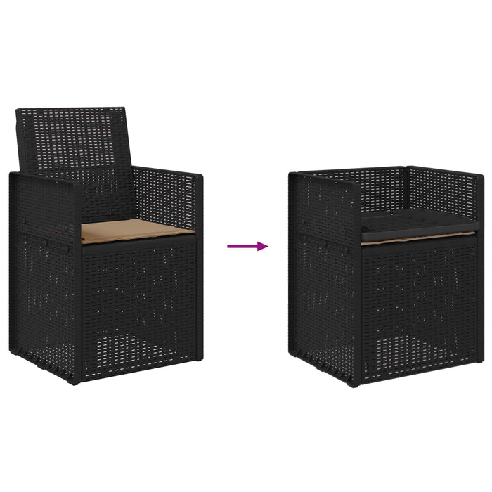Scaune de Dining pentru Grădină 2 pcs Antracit și Taupe PP - WALTI WALTI