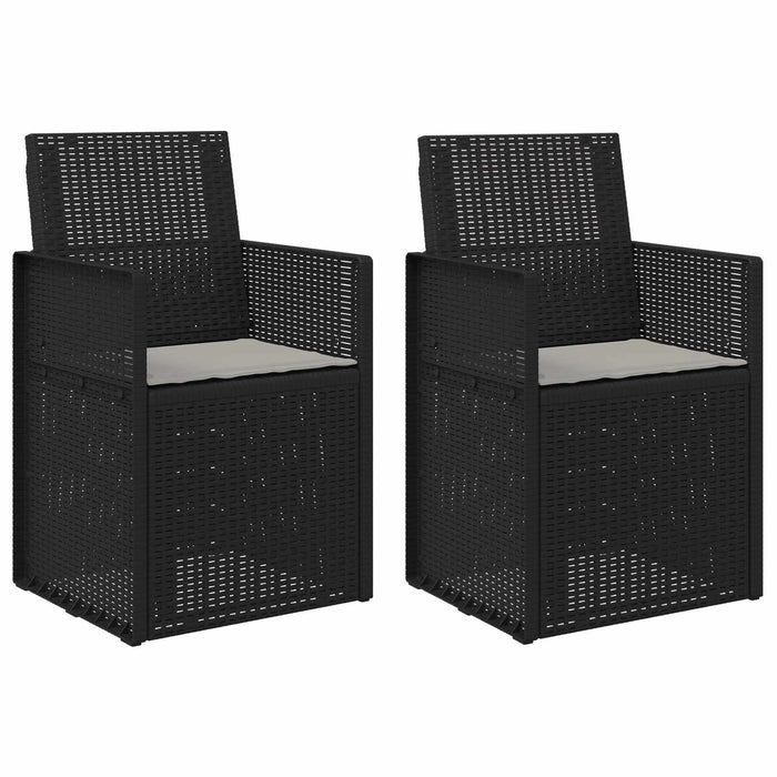 Scaune de Dining pentru Grădină 2 pcs Antracit, Gri deschis PP - WALTI WALTI