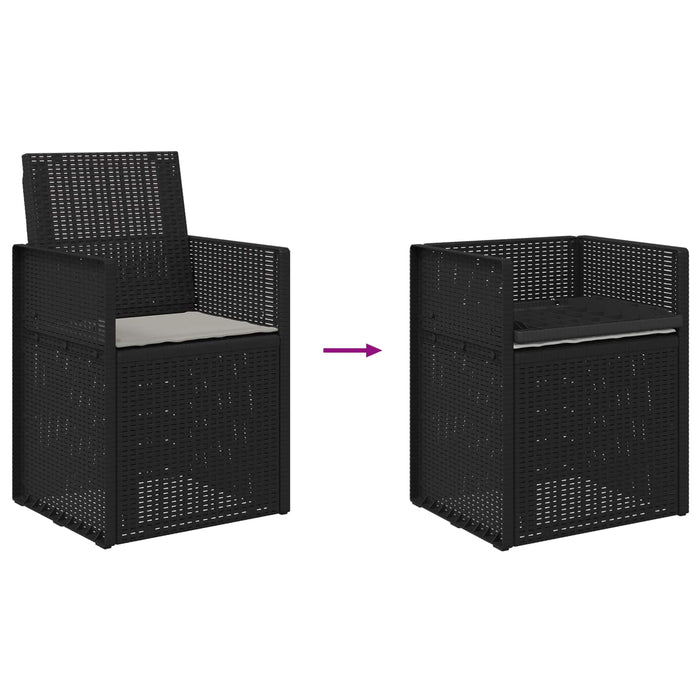 Scaune de Dining pentru Grădină 2 pcs Antracit, Gri deschis PP - WALTI WALTI