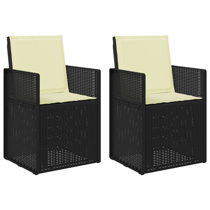Scaune de Dining pentru Grădină 2 pcs Antracit și crem PP - WALTI WALTI