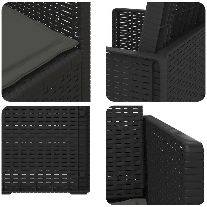 Scaune de Dining pentru Grădină 2 pcs Antracit PP - WALTI WALTI