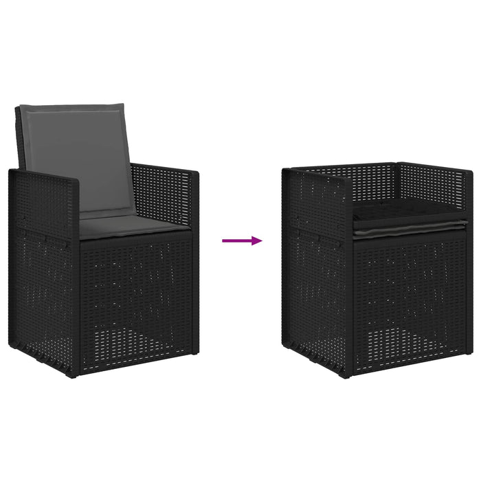 Scaune de Dining pentru Grădină 2 pcs Antracit PP - WALTI WALTI