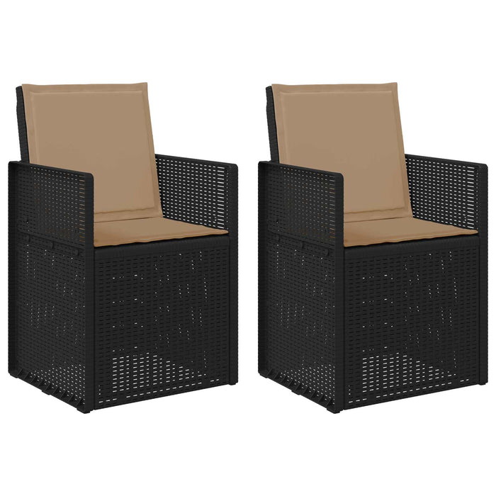 Scaune de Dining pentru Grădină 2 pcs Antracit și Taupe PP - WALTI WALTI