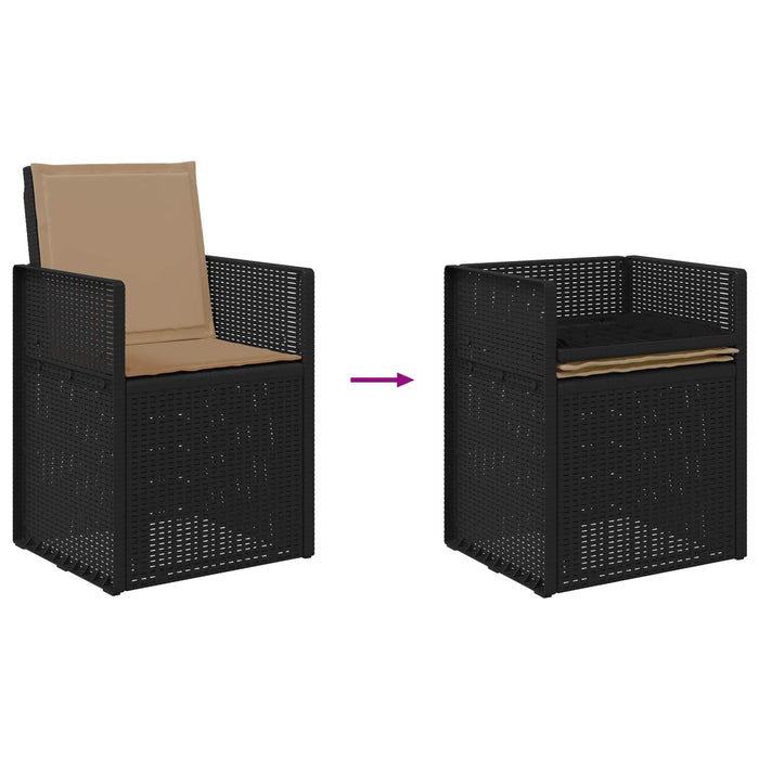 Scaune de Dining pentru Grădină 2 pcs Antracit și Taupe PP - WALTI WALTI