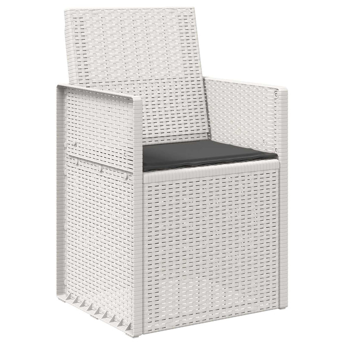 Scaune de Dining pentru Grădină 2 pcs Alb și antracit PP - WALTI WALTI