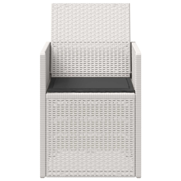 Scaune de Dining pentru Grădină 2 pcs Alb și antracit PP - WALTI WALTI