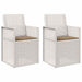 Scaune de Dining pentru Grădină 2 pcs Alb și taupe PP - WALTI WALTI