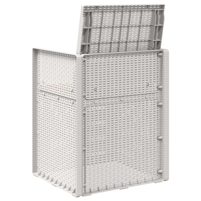 Scaune de Dining pentru Grădină 2 pcs Alb și taupe PP - WALTI WALTI