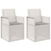 Scaune de Dining pentru Grădină 2 pcs Alb și gri deschis PP - WALTI WALTI