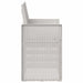 Scaune de Dining pentru Grădină 2 pcs Alb și gri deschis PP - WALTI WALTI