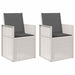 Scaune de Dining pentru Grădină 2 pcs Alb și antracit PP - WALTI WALTI