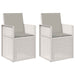 Scaune de Dining pentru Grădină 2 pcs Alb și gri deschis PP - WALTI WALTI