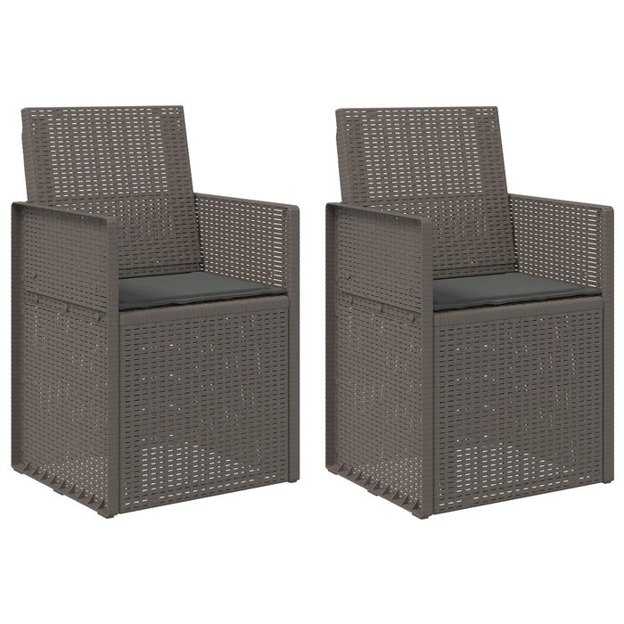 Scaune de Dining pentru Grădină 2 pcs Gri deschis și antracit - WALTI WALTI