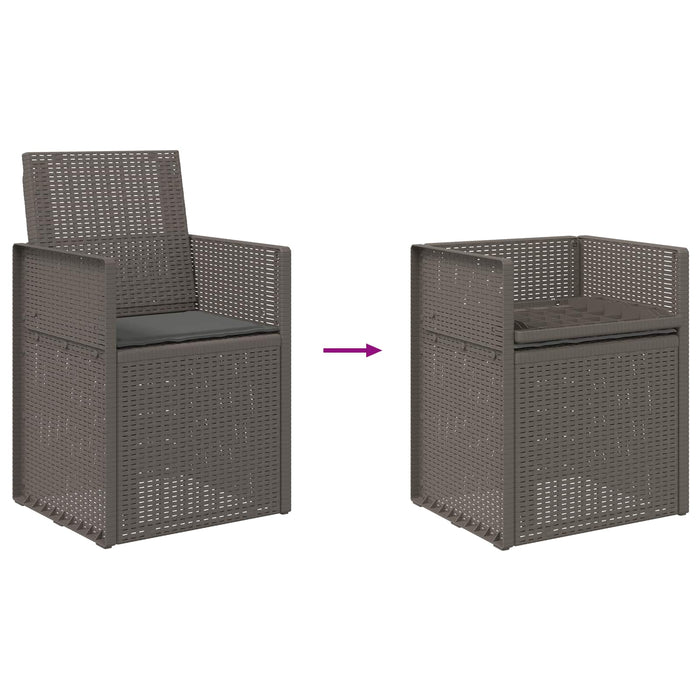 Scaune de Dining pentru Grădină 2 pcs Gri deschis și antracit - WALTI WALTI