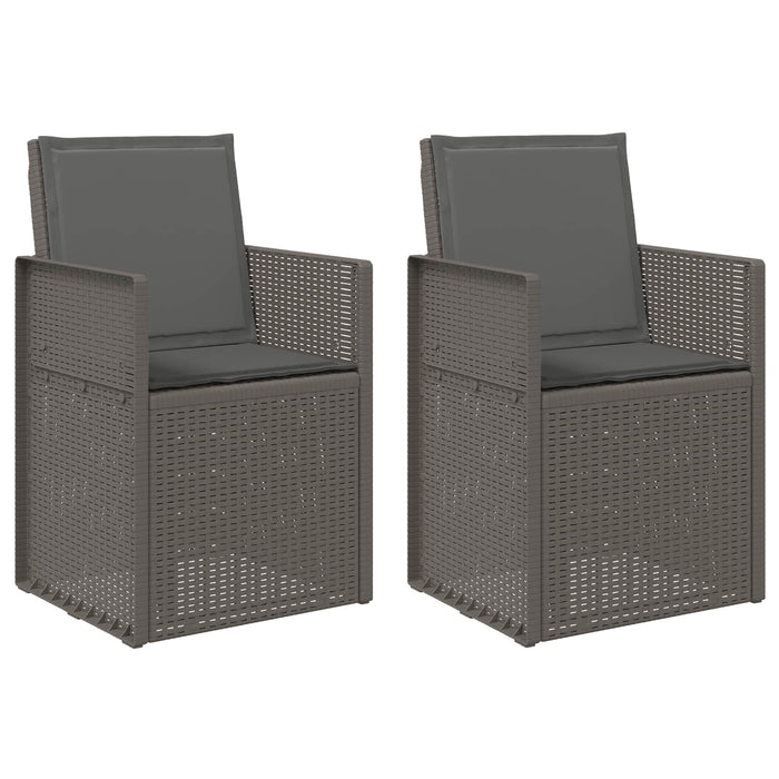 Scaune de Dining pentru Grădină 2 pcs Gri deschis și antracit - WALTI WALTI