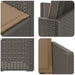 Scaune de Dining pentru Grădină 2 pcs Gri deschis și Gri taupe - WALTI WALTI