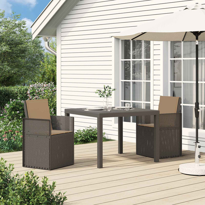 Scaune de Dining pentru Grădină 2 pcs Gri deschis și Gri taupe - WALTI WALTI
