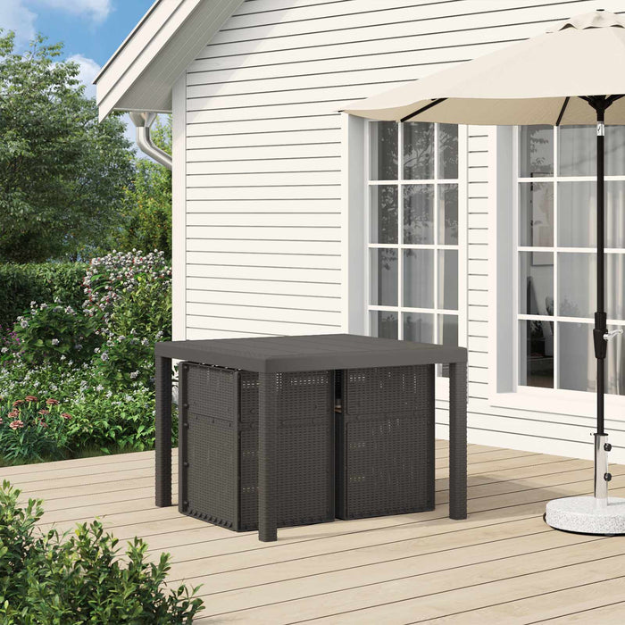 Scaune de Dining pentru Grădină 2 pcs Gri deschis și Gri taupe - WALTI WALTI