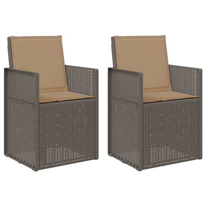 Scaune de Dining pentru Grădină 2 pcs Gri deschis și Gri taupe - WALTI WALTI