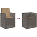 Scaune de Dining pentru Grădină 2 pcs Gri deschis și Gri taupe - WALTI WALTI