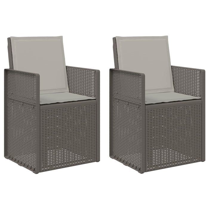 Scaune de Dining pentru Grădină 2 pcs Gri deschis PP - WALTI WALTI