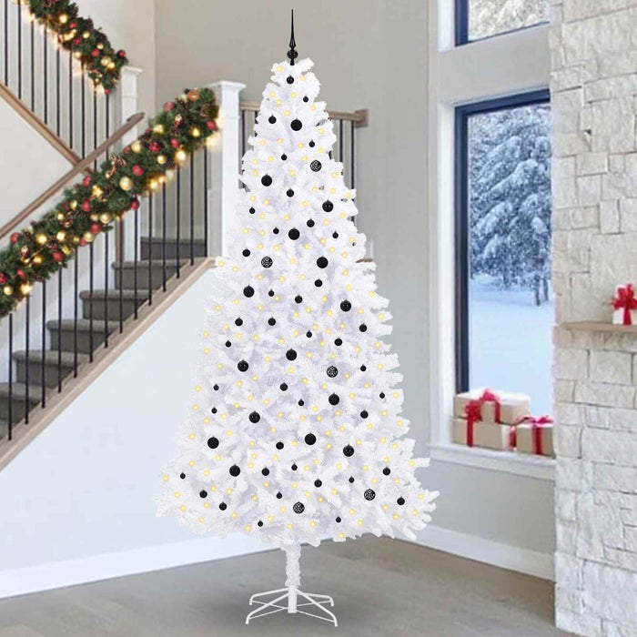 Brad de Crăciun artificial cu 300 LED Alb 300 cm PVC și Oțel WALTI