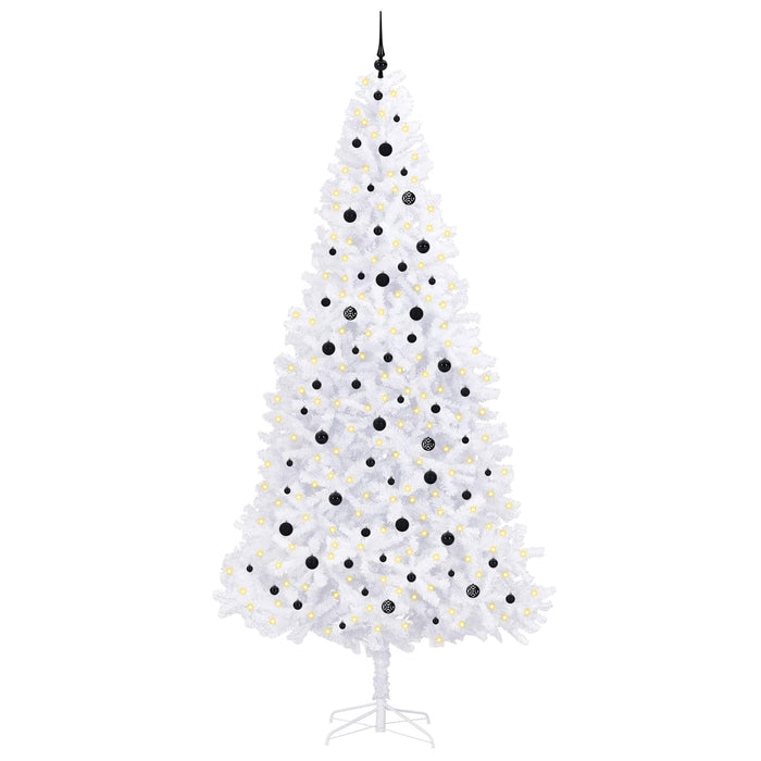 Brad de Crăciun artificial cu 300 LED Alb 300 cm PVC și Oțel WALTI