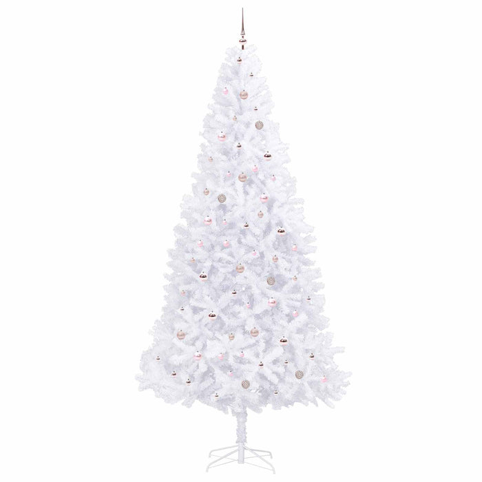Brad de Crăciun artificial cu 300 LED Alb 300 cm PVC și Oțel WALTI
