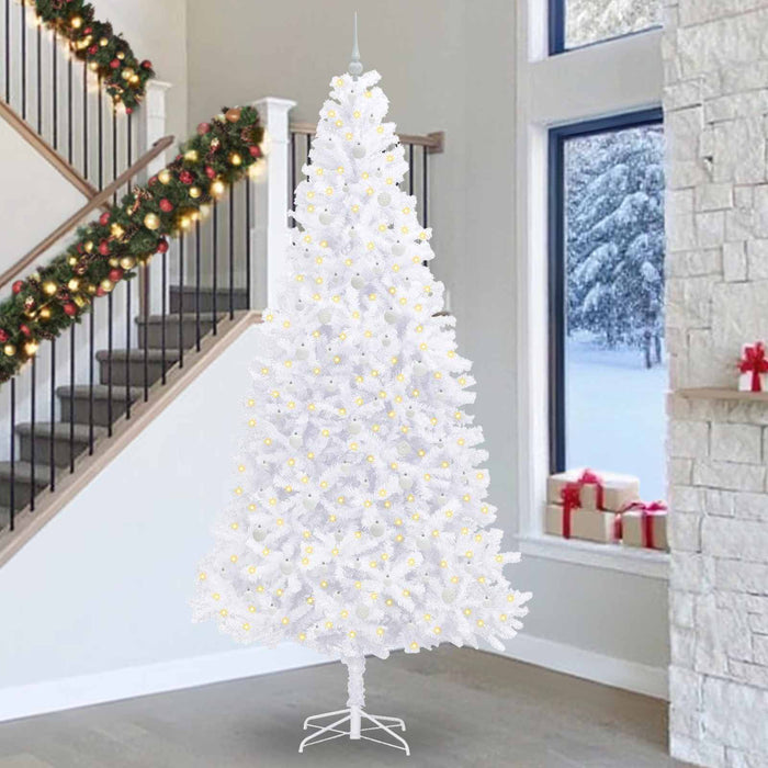 Brad de Crăciun artificial cu 300 LED Alb 300 cm PVC și Oțel WALTI