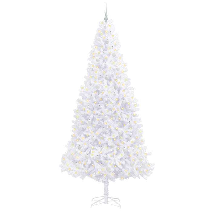 Brad de Crăciun artificial cu 300 LED Alb 300 cm PVC și Oțel WALTI