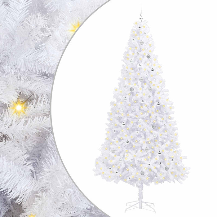 Brad de Crăciun artificial cu 300 LED Alb 300 cm PVC și Oțel WALTI