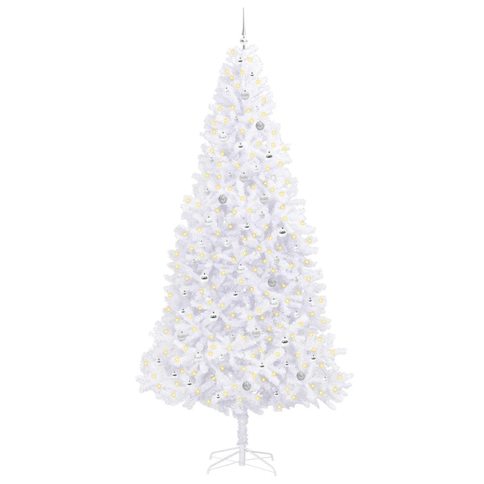Brad de Crăciun artificial cu 300 LED Alb 300 cm PVC și Oțel WALTI