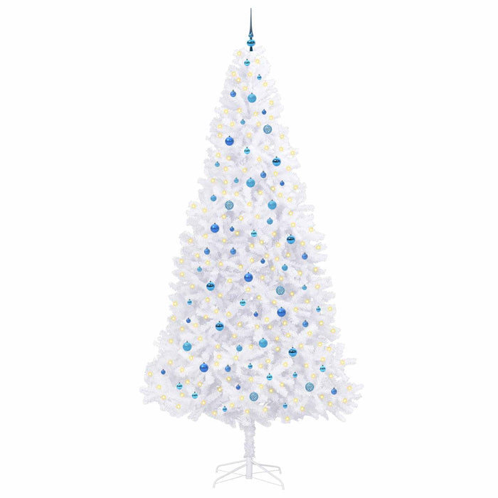 Brad de Crăciun artificial cu 300 LED Alb 300 cm PVC și Oțel WALTI