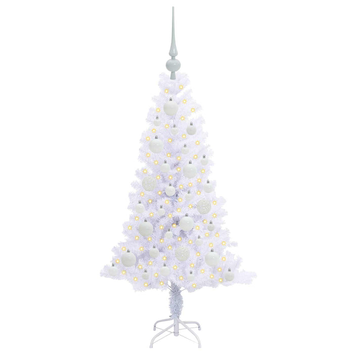Brad de Crăciun artificial cu 150 LED Alb 120 cm PVC și Oțel - WALTI WALTI