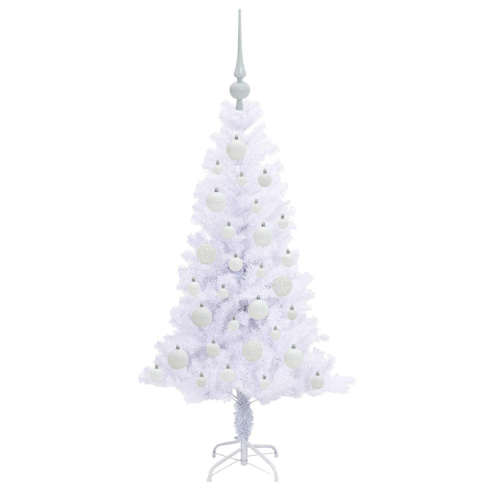 Brad de Crăciun artificial cu 150 LED Alb 120 cm PVC și Oțel - WALTI WALTI